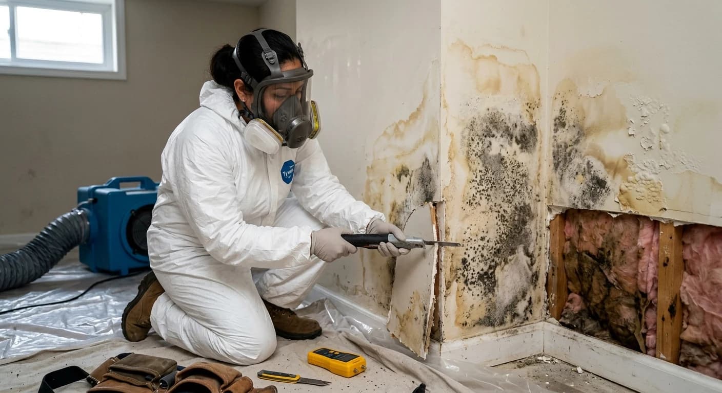 Professional water damage restoration work - Are there any health risks involved?